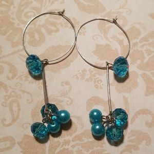 Turquoise & silver earrings